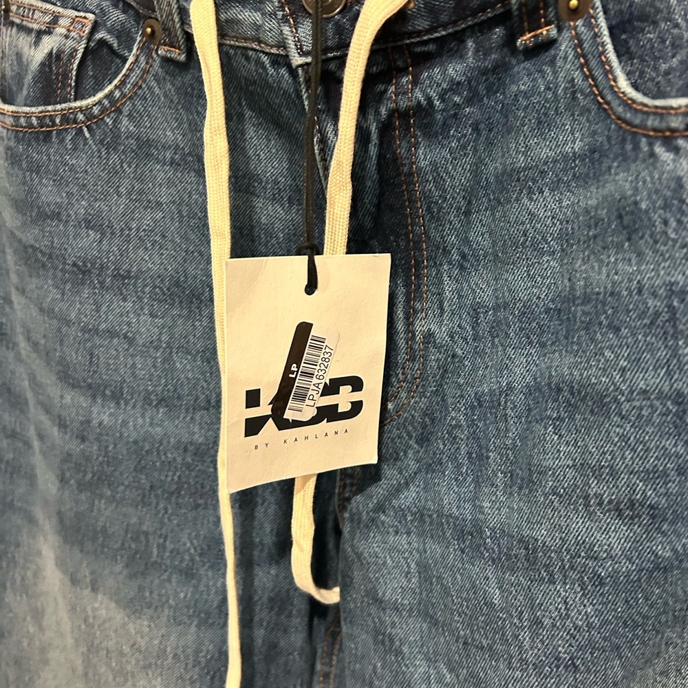 KBB Blue barrel Leg Jeans for Women - Picture 5 of 6